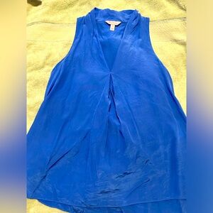 Lilly Pulitzer Nicola Silk Swing V Neck Blouse Size Small